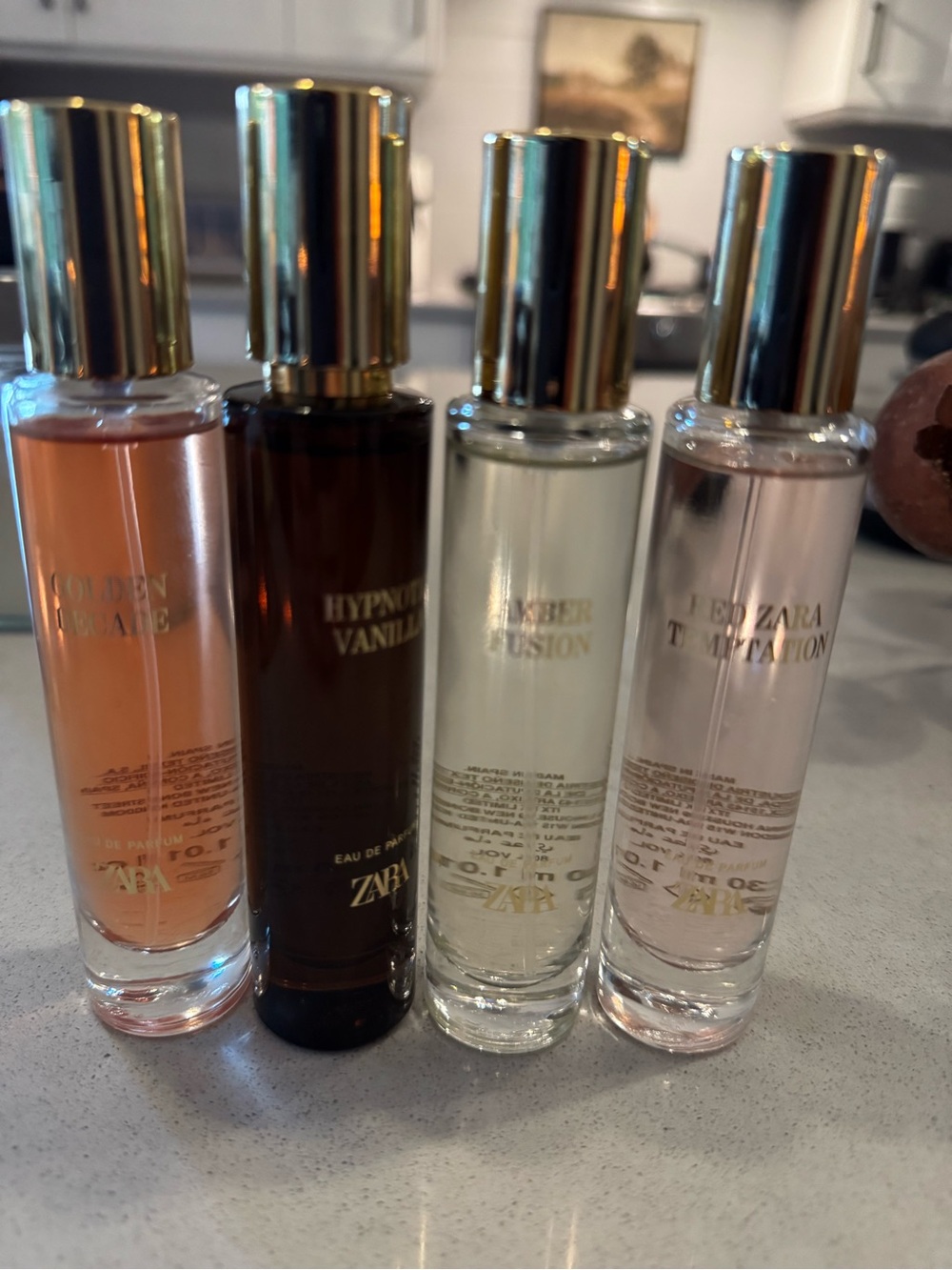 Zara Gold and Pink Perfume Set